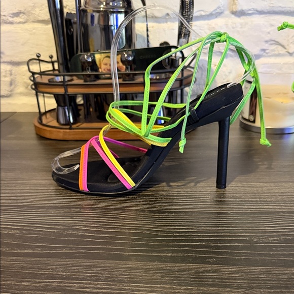 Gianni bini Vibrant Multi-Color Strappy heels - Picture 2 of 7